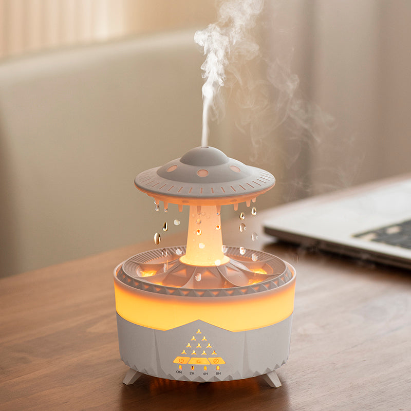 Raining Cloud Humidifier - Relaxing Rain Sounds & Night Light