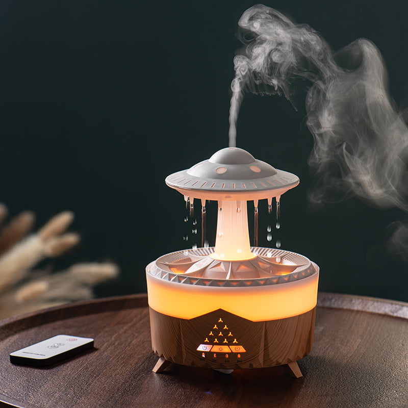 Raining Cloud Humidifier - Relaxing Rain Sounds & Night Light