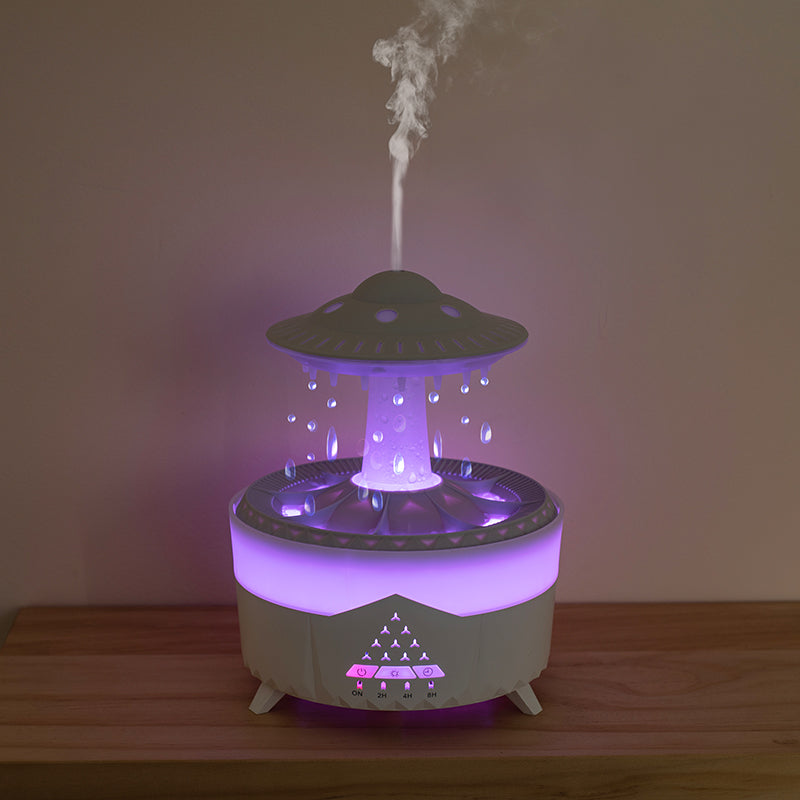 Raining Cloud Humidifier - Relaxing Rain Sounds & Night Light