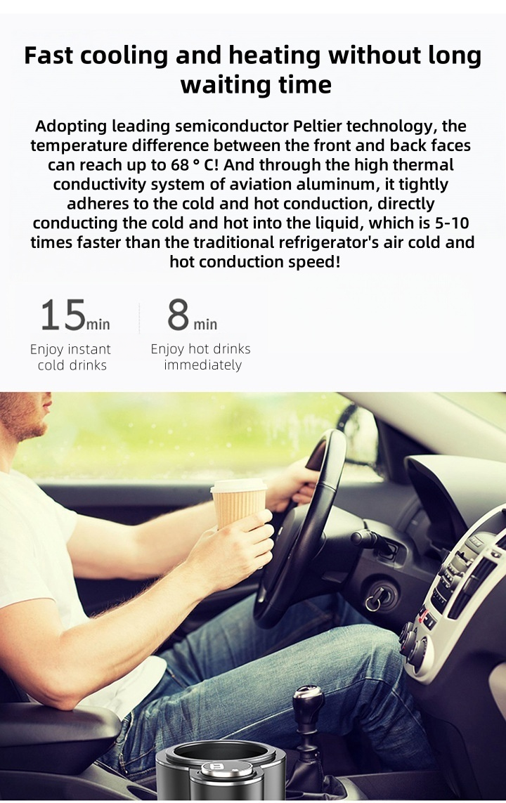 SmartTemp™ - 2-in-1 Car Cup Warmer & Cooler (LED Display)